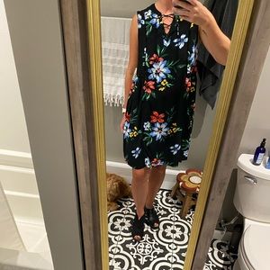 Old Navy Black a d Floral Dress 🥰